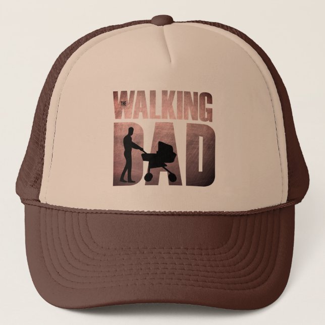 Walking Dad  Trucker Hat (Front)