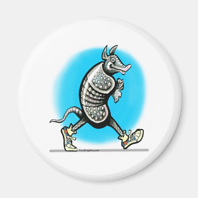 Walking Dillo Magnet (Front)