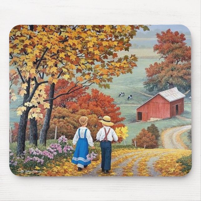 Walking Down the Path Fine Art Mouse Mat (Front)