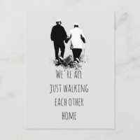 Walking Each Other Home Inspirational Quote Poster