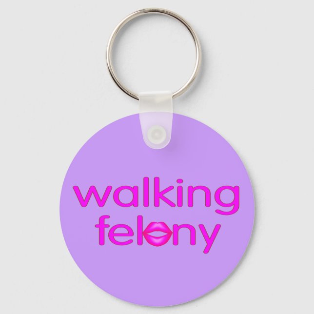 Walking Felony Key Ring (Front)