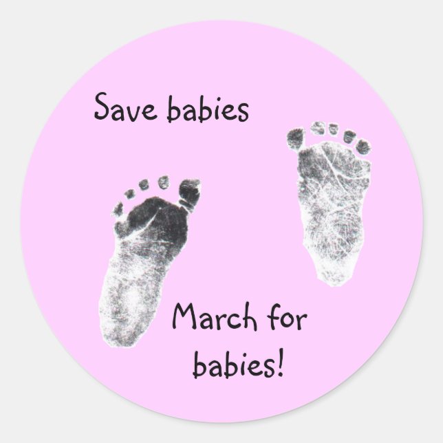Walking for a cause classic round sticker (Front)