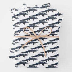 Walking Gator Wrapping Paper Sheets
