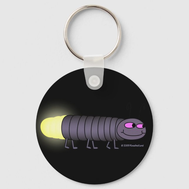 Walking Glowworm Keychain (Front)