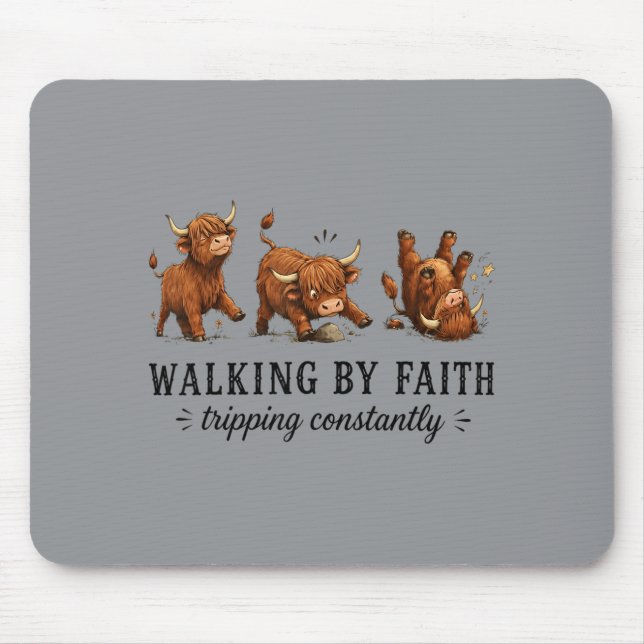 Walking Graphic Mouse Mat (Front)