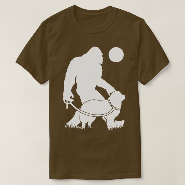 Walking Great Pyrenees T-Shirt (Design Front)