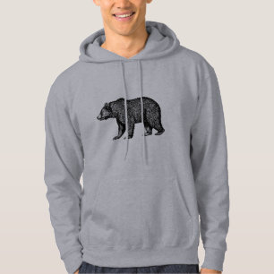 Walking Grizzly Bear Hoodie