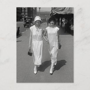 Walking Hand in Hand, 1924 Postcard