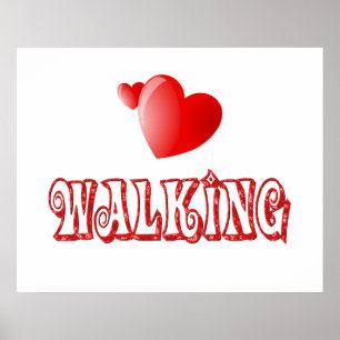 Walking Hearts Poster