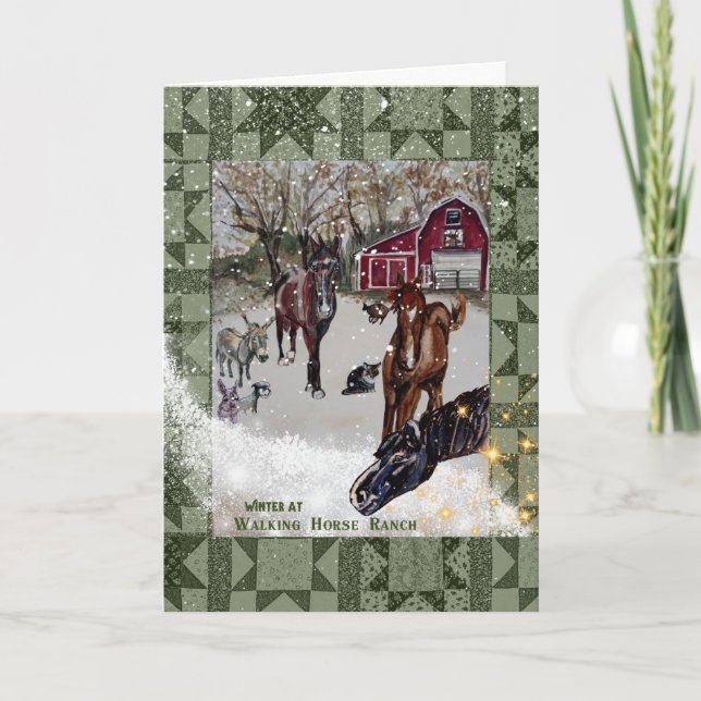 walking horse ranch card (Front)