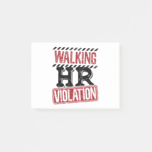 Walking HR Violation Human Resources Nightmare Post-it Notes