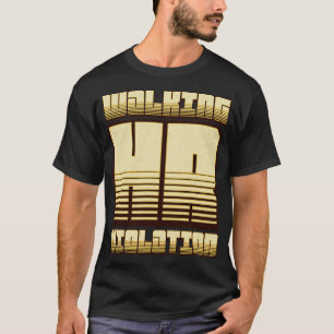 Walking HR Violation Offensive Funny Vintage Retro T-Shirt