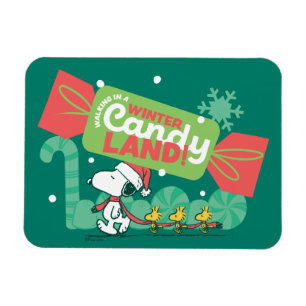 Walking In A Winter Candy Land! Magnet