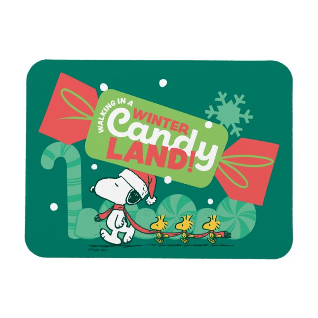 Walking In A Winter Candy Land! Magnet (Horizontal)