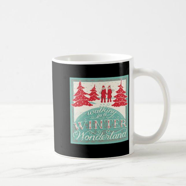 Walking In A Winter Wonderland  Coffee Mug (Right)