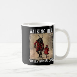 Walking In A Winter Wonderland Krampus Creepy Horr Coffee Mug