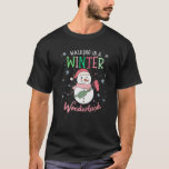 Walking In A Winter Wonderland Snowman Funny Ugly  T-Shirt<br><div class="desc">Walking In A Winter Wonderland Snowman Funny Ugly Christmas Premium</div>