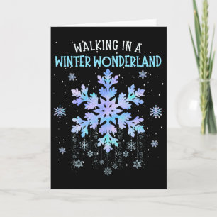 Walking In A Winter Wonderland Tie Dye Snowflake C Card