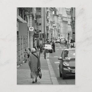 Walking in Paris Postcard