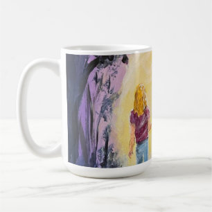 Walking in the Dark Purple  Coffee Mug
