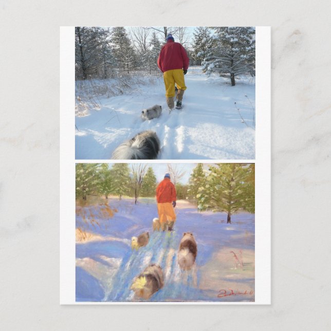 Walking in the Forest Postcard (Front)