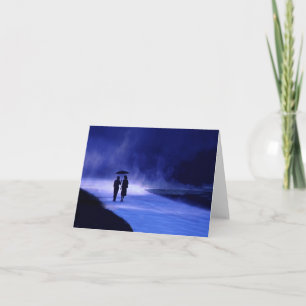 walking in the Rain Note Card