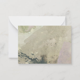 "Walking in the Sand": Original Abstract Note Card