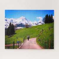 Walking in the Swiss Alps