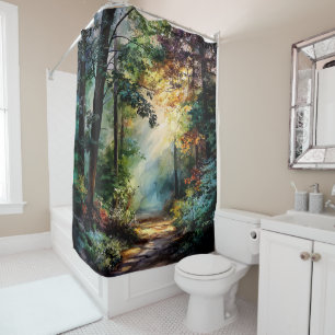Walking In The Woods Shower Curtain