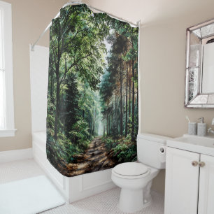 Walking In The Woods Shower Curtain