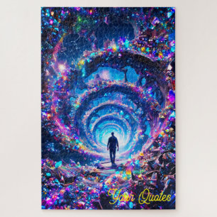 Walking Into Infinity Mystical Gem Tunnel Jigsaw Puzzle
