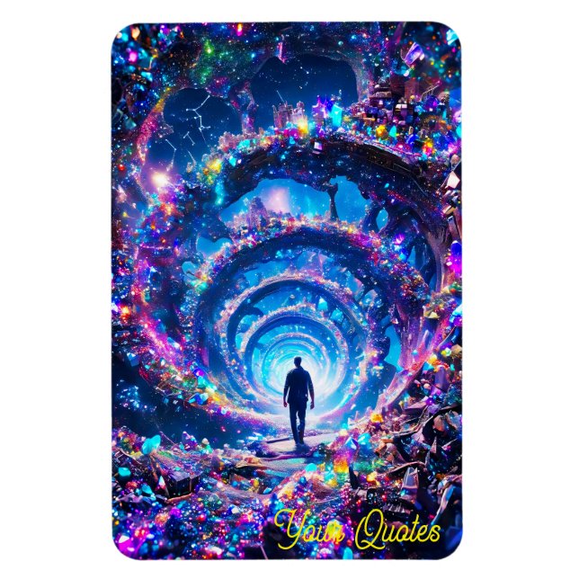 Walking Into Infinity Mystical Gem Tunnel Magnet (Vertical)