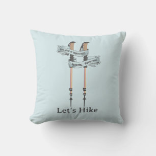 walking is the best medic Hippocrates hiking pulse Cushion