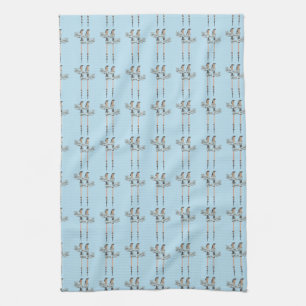 walking is the best medic Hippocrates hiking pulse Tea Towel