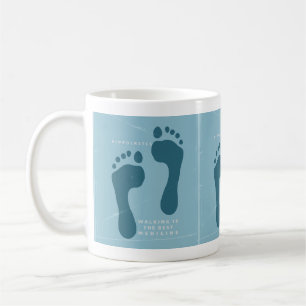 Walking is the best medicine Hippocrates quote Coffee Mug
