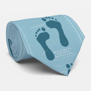 Walking is the best medicine Hippocrates quote Tie