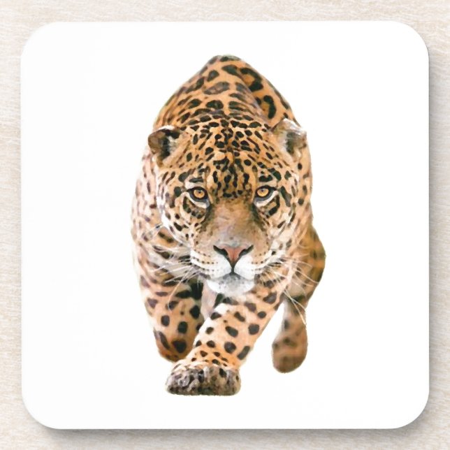 Walking Jaguar Eyes Coaster (Front)