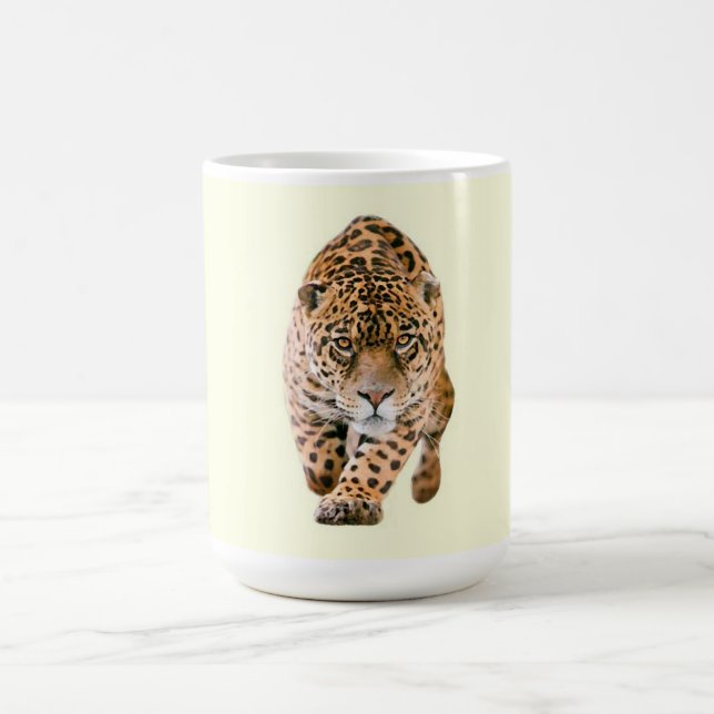 Walking Jaguar Eyes Coffee Mug (Center)
