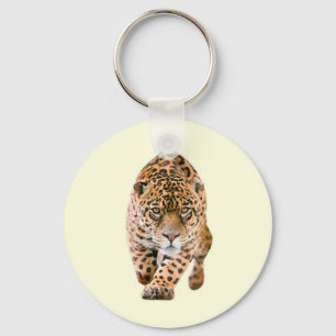 Walking Jaguar Eyes Key Ring