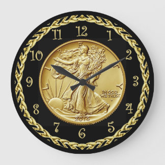 Walking Liberty Centennial Gold Coin Image ~ Large Clock