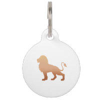 Walking lion silhouette - Choose background color