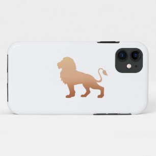 Walking lion silhouette - Choose background colour iPhone 11 Case
