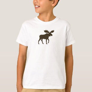 Walking Moose Silhouette Wilderness Wildlife T-Shirt