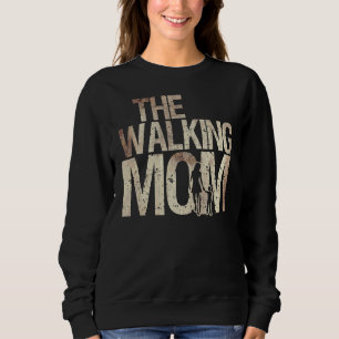 Walking Mum Zombie Woman And Kid Mother's Day Apoc Sweatshirt