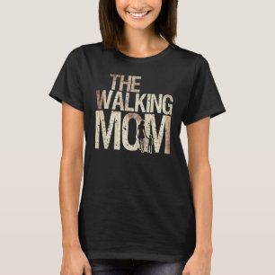 Walking Mum Zombie Woman And Kid Mother's Day Apoc T-Shirt
