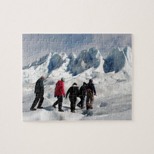 Walking on Perito Moreno Glacier, Argentina Jigsaw Puzzle (Horizontal)