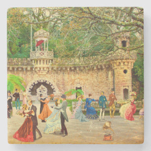 Walking on Quinta da Regaleira (Portugal) Stone Coaster