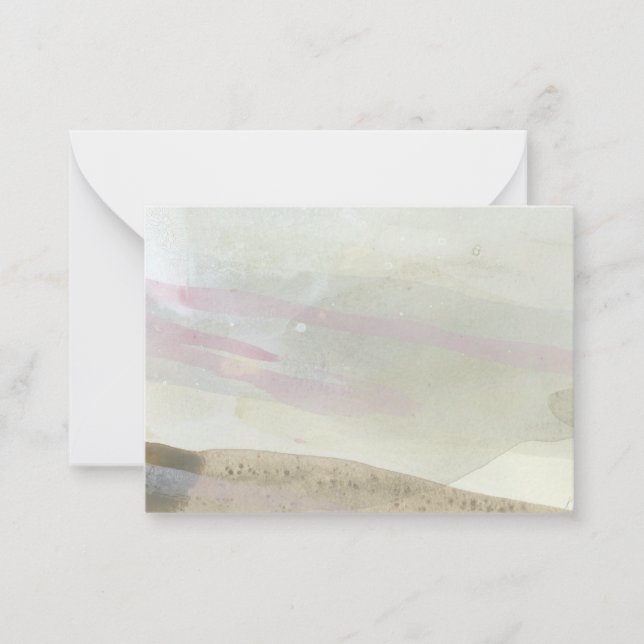 "Walking on the Sand": Original Abstract Note Card (Front)