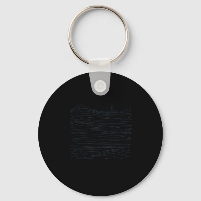 Walking On Water Boho Christian Retro Christian Fa Key Ring (Front)