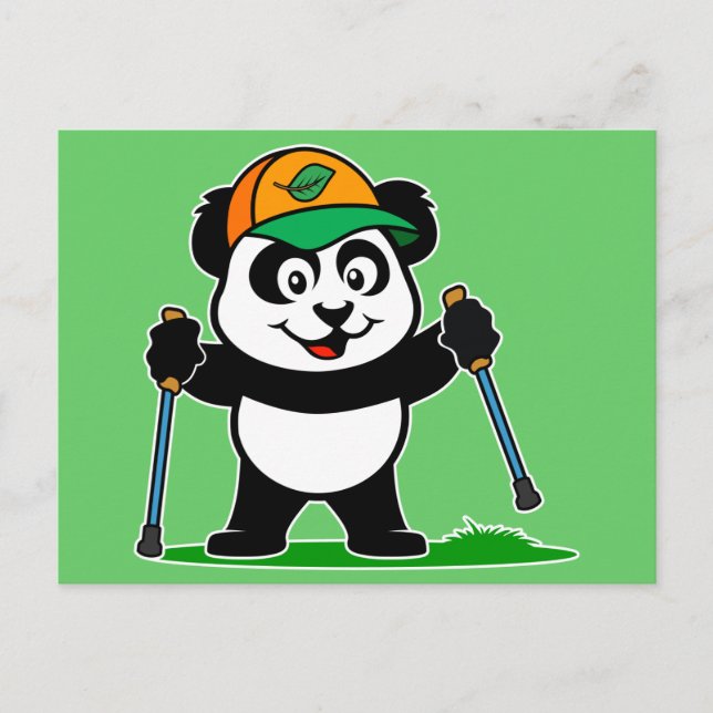 Walking Panda Postcard (Front)